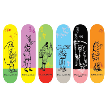 Planche à roulettes pour homme femme BLACK KNIGHT - Ref 2593081