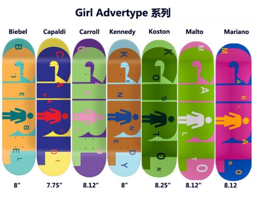 Planche à roulettes pour homme femme GIRL - Ref 2606519