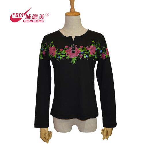  Polo sport femme série de manches longues T en coton - Ref 552771