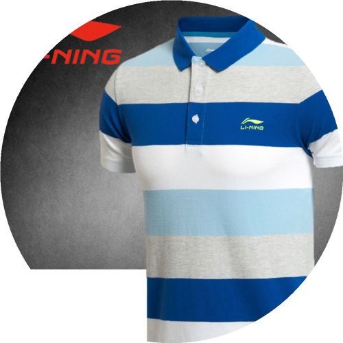  Polo sport homme LINING en coton - Ref 554991