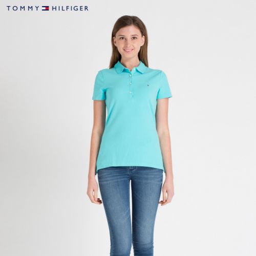  Polo sport femme TOMMY HILFIGER en coton - Ref 555294