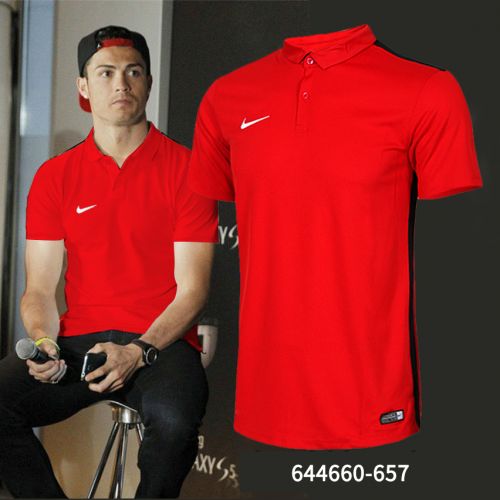 Polo sport homme NIKE en polyester - Ref 555530