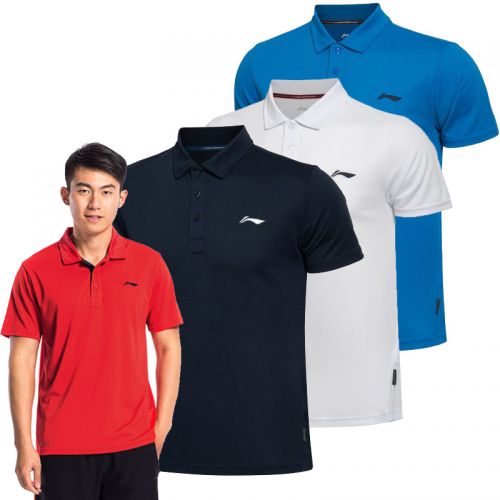  Polo sport homme LINING en polyester - Ref 555547