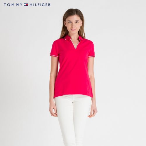  Polo sport femme TOMMY HILFIGER en coton - Ref 555777