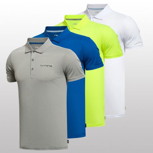  Polo sport homme LINING en polyester - Ref 555937