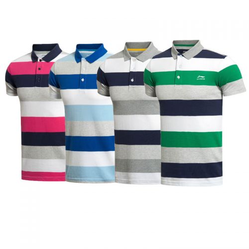  Polo sport homme LINING en coton - Ref 556854