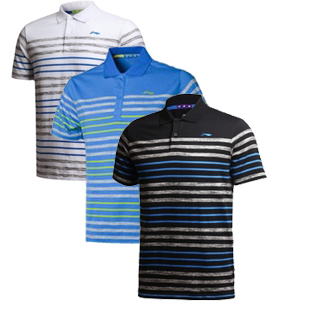  Polo sport homme LINING en coton - Ref 556991