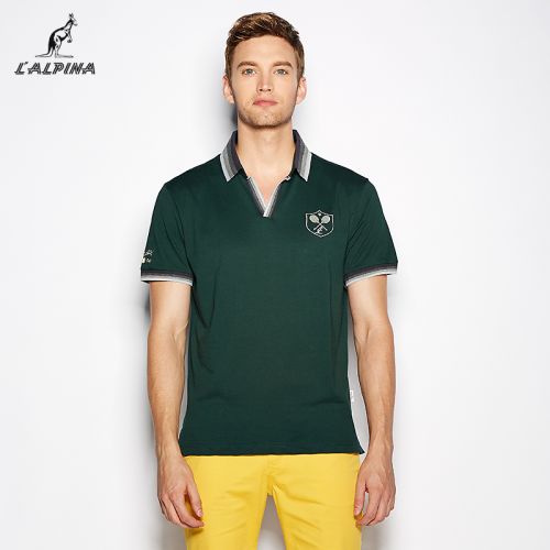  Polo sport homme LALPINA en coton - Ref 557186