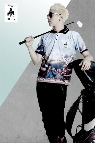  Polo sport homme OUTERSPACE en coton - Ref 557417