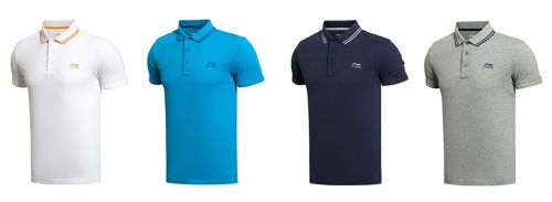  Polo sport homme LINING en coton - Ref 558633