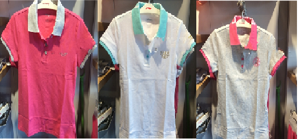  Polo sport femme LINING en CVC - Ref 559138