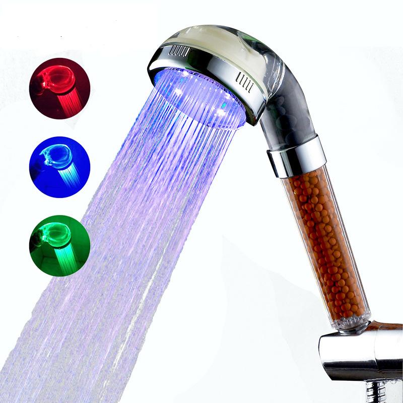 Pommeau de douche Led Luminothérapie et anti calcaire - Ref 3425591