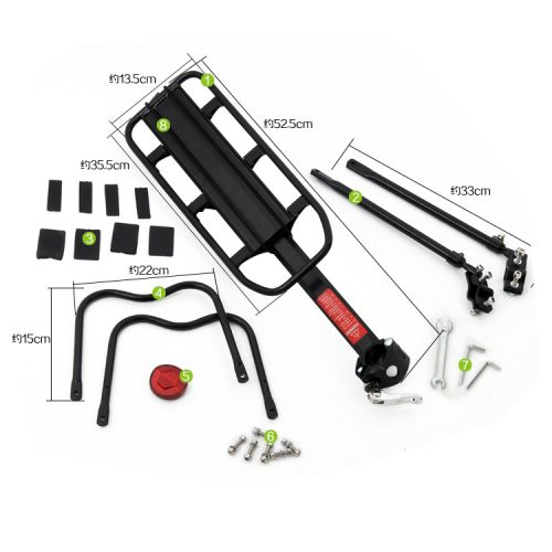 Porte-bagages pour vélo - Ref 2411766