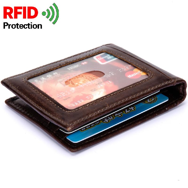 Portefeuille En Cuir de vachette Anti-magnétique RFID - Ref 3423752