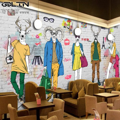 Poster mural géant moderne chinois - papier peint en soie Ref 2450361