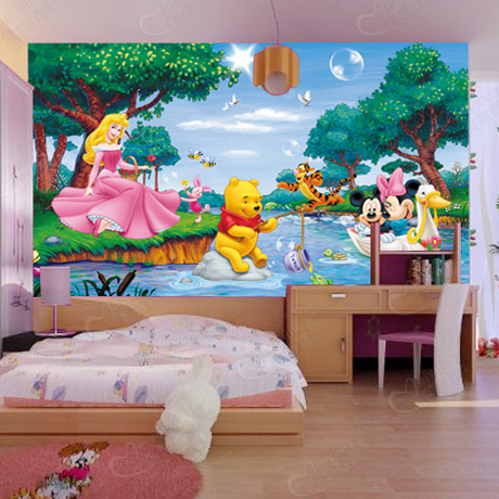 Poster mural 3D géant moderne chinois - papier peint en soie Ref 2450676