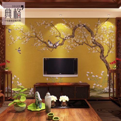 Poster mural géant moderne chinois - papier peint en soie Ref 2450988
