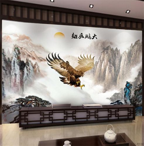 Poster mural géant moderne chinois - papier peint en soie Ref 2451018