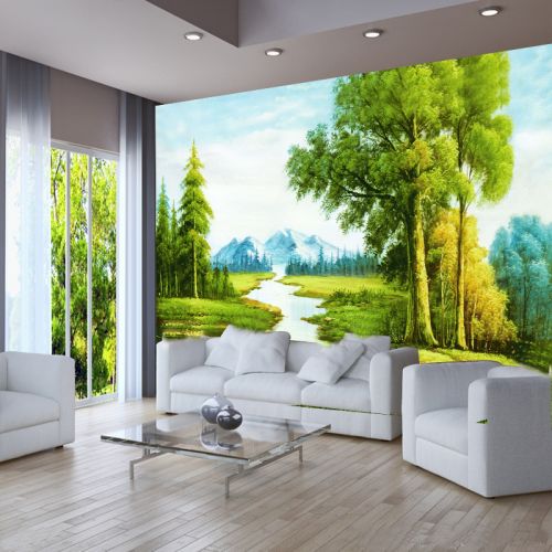 Poster mural géant simple - fond d'écran de broderie Ref 2451094