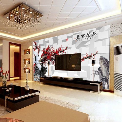 Poster mural géant moderne chinois - papier peint en soie Ref 2451115