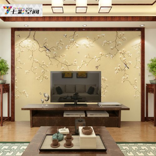 Poster mural géant moderne chinois - papier peint en soie Ref 2451248
