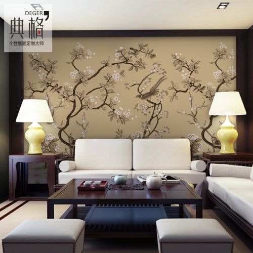 Poster mural géant moderne chinois - papier peint en soie Ref 2451400