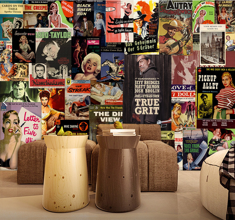 Poster mural géant nostalgie rétro - Ref 2451688