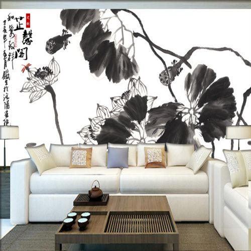 Poster mural géant moderne chinois - papier peint en soie Ref 2451835