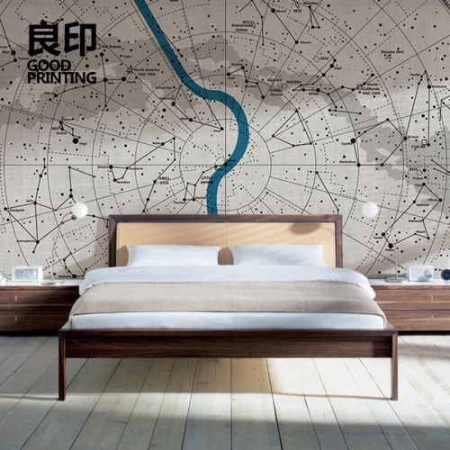 Poster mural géant GOOD PRINTING simple moderne - papier peint en soie Ref 2451850