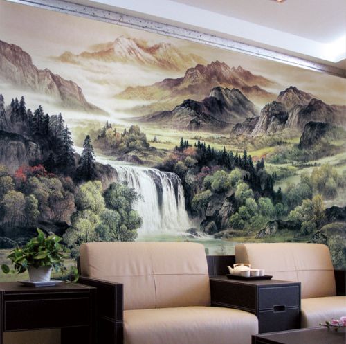 Poster mural 3D géant moderne chinois - Ref 2452046
