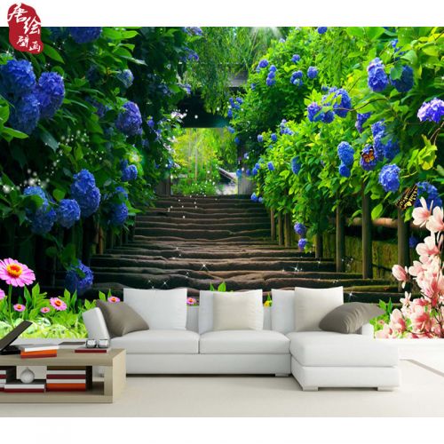 Poster mural géant moderne chinois - papier peint en soie Ref 2452076
