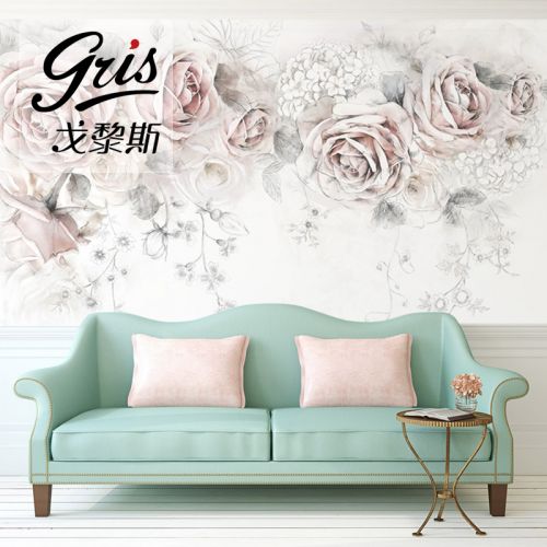 Poster mural géant GRIS American Village - Ref 2452147