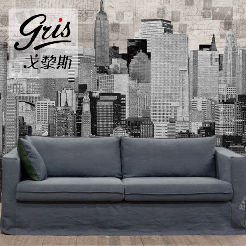 Poster mural géant GRIS nostalgie rétro - Ref 2452205
