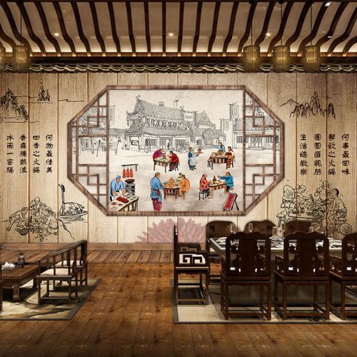 Poster mural géant moderne chinois - Ref 2452374