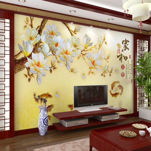 Poster mural géant moderne chinois - papier peint en soie Ref 2452376