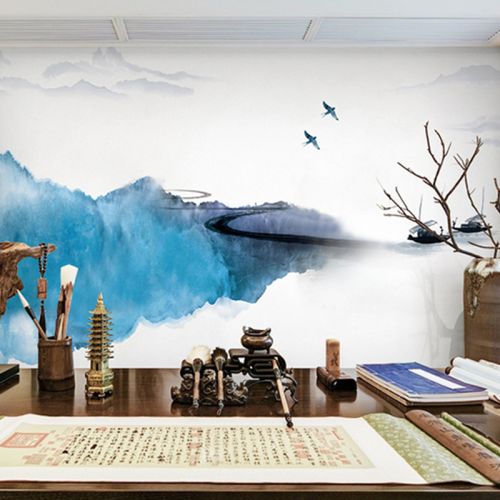 Poster mural 3D géant moderne chinois - Ref 2452410