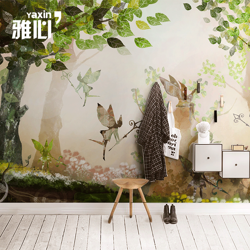 Poster mural 3D géant campagne - papier peint en soie Ref 2452427