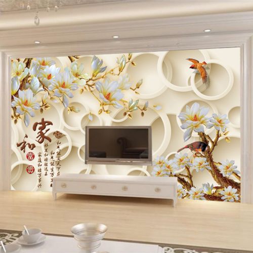 Poster mural géant moderne chinois - papier peint en soie Ref 2452515