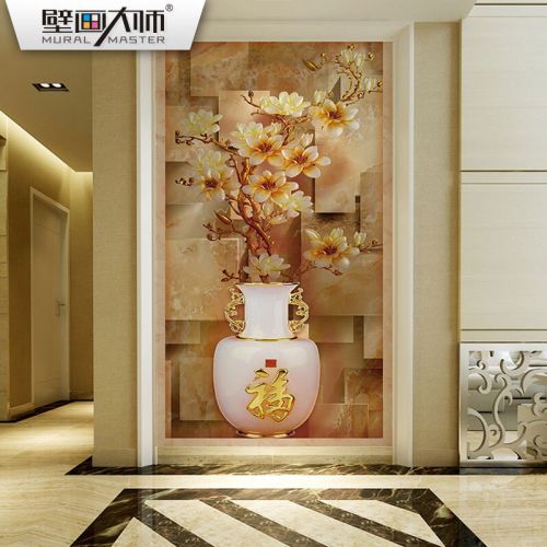 Poster mural 3D géant moderne chinois - papier peint en soie Ref 2452783