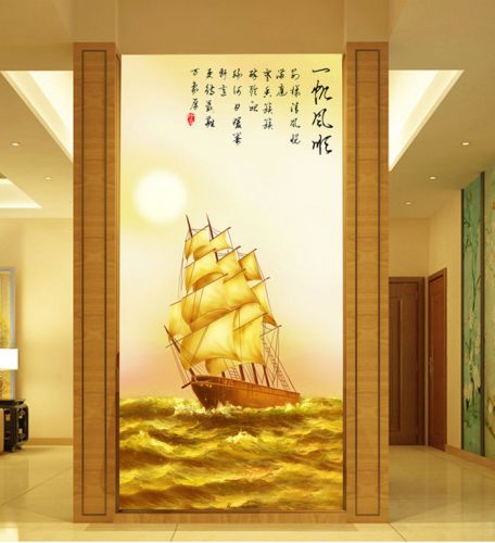 Poster mural géant moderne chinois - papier peint en soie Ref 2453176