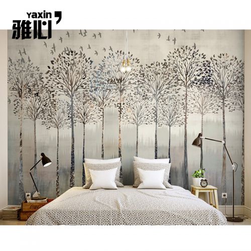 Poster mural géant nostalgie rétro - papier peint en soie Ref 2453385