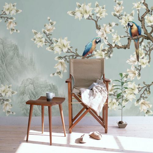 Poster mural géant moderne chinois - papier peint en soie Ref 2453423