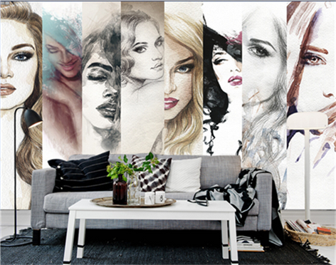 Poster mural géant simple moderne - papier peint en soie Ref 2453537