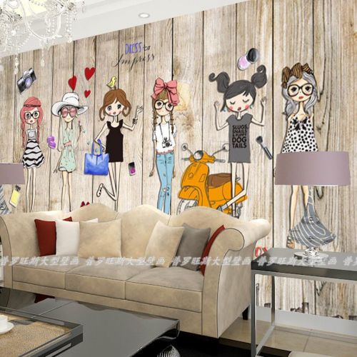 Poster mural géant nostalgie rétro - papier peint en soie Ref 2453563