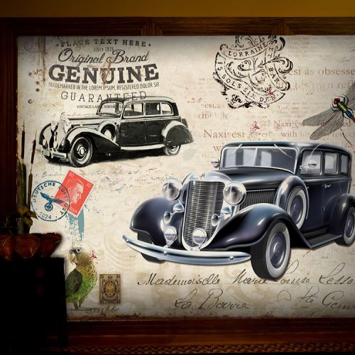 Poster mural géant nostalgie rétro - Ref 2453569