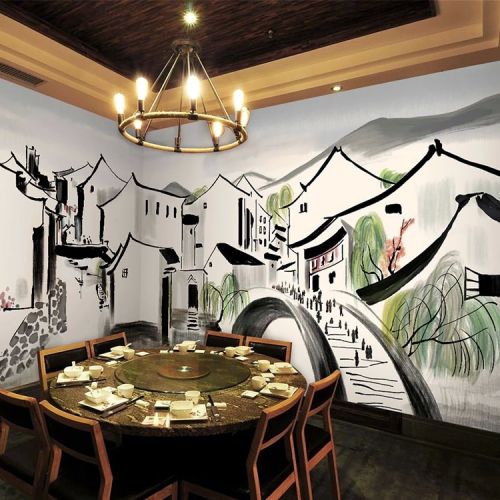Poster mural géant simple moderne - papier peint en soie Ref 2453596