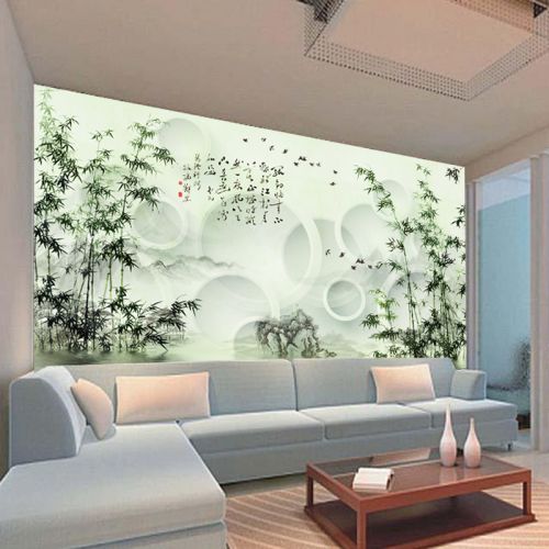 Poster mural géant moderne chinois - papier peint en soie Ref 2453646