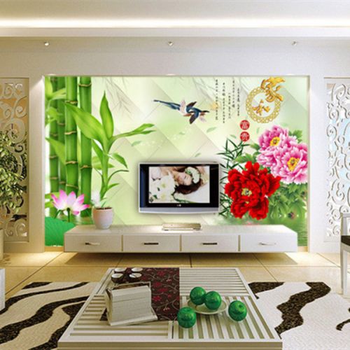 Poster mural géant moderne chinois - papier peint en soie Ref 2453710