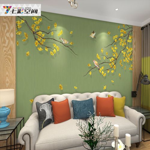Poster mural géant moderne chinois - papier peint en soie Ref 2453870