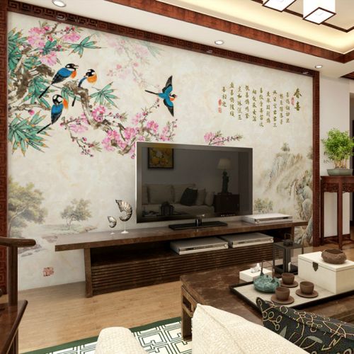 Poster mural géant VYAS moderne chinois - papier peint en soie Ref 2453944